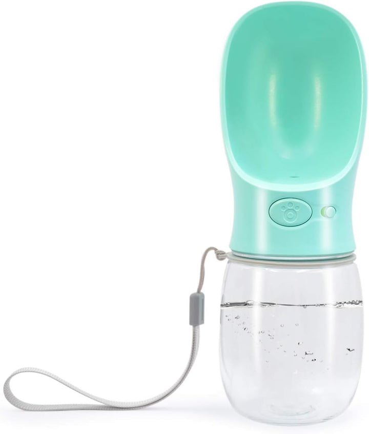 Portable Dog Water Bottle for Walking & Travel – 12oz (Blue)