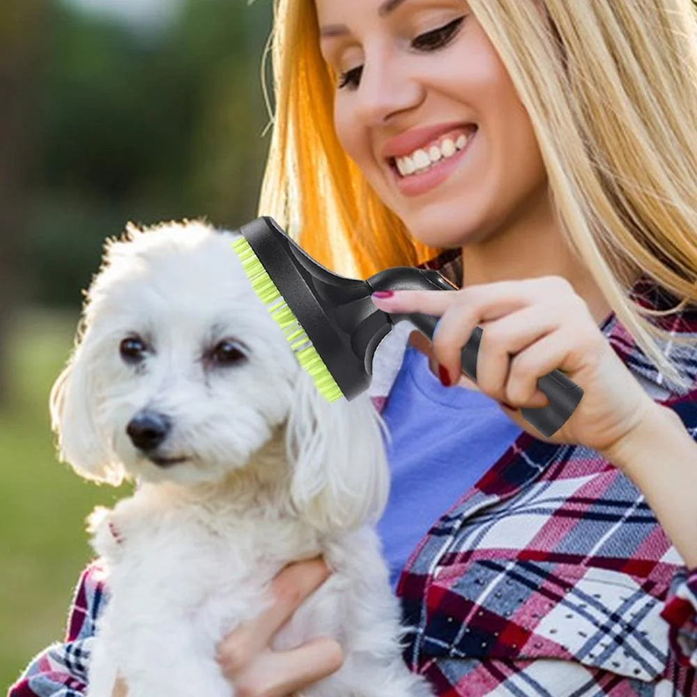 Dog Vacuum Brush for Shedding Cat Grooming Machine Attachment Shedding Cleaner Brush Tools for Easy Pet Care at Home Enjoyment
