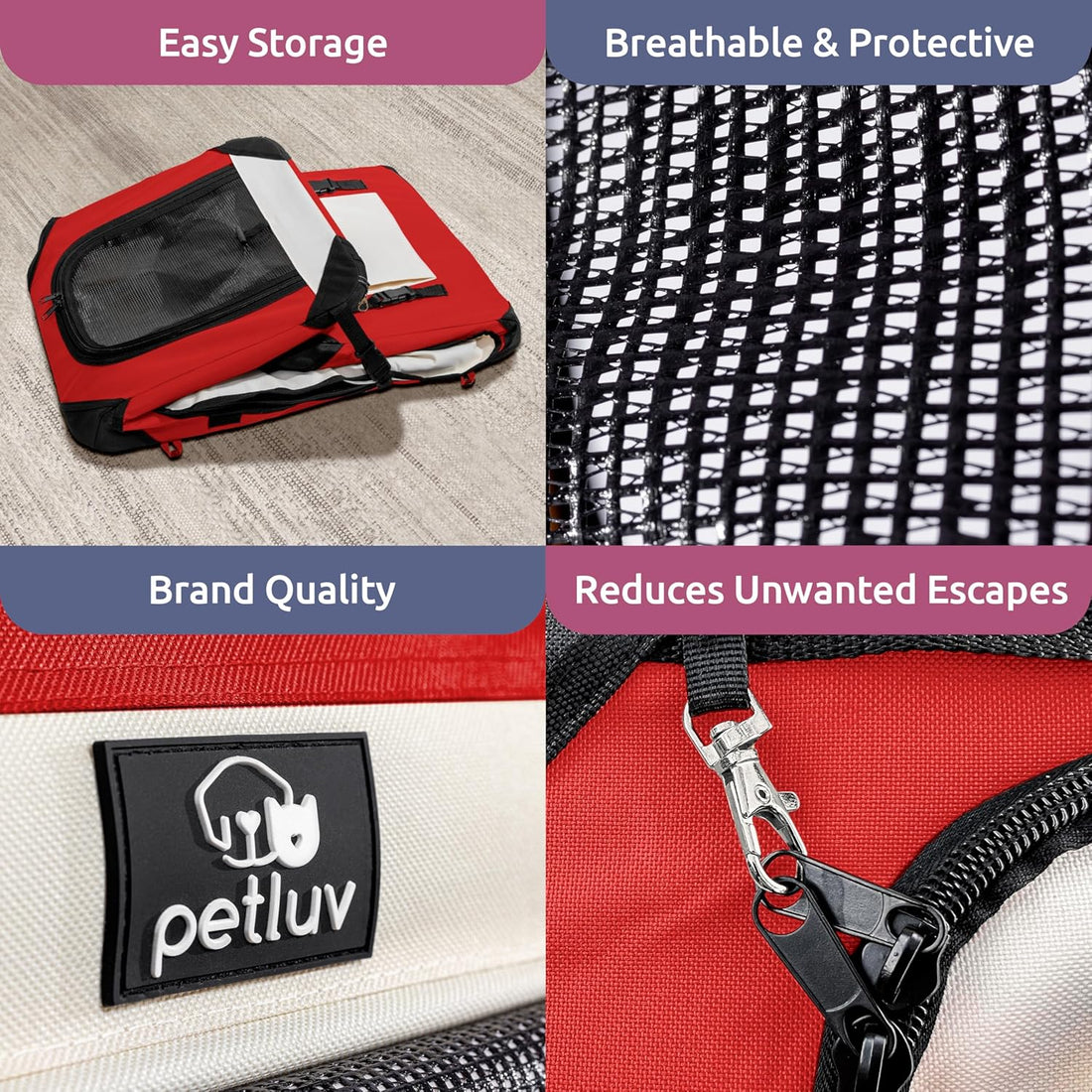 Large Soft-Sided Pet Carrier – Fits 2 Cats or Medium Dog, Travel & Vet Friendly with Removable Bed and Privacy Windows
