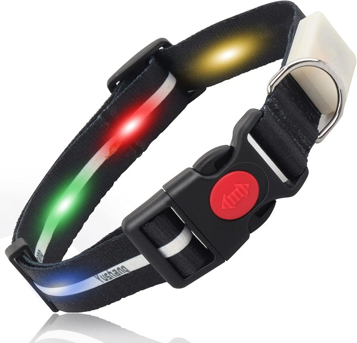 LED Dog Collar Waterproof Design Rechargeable