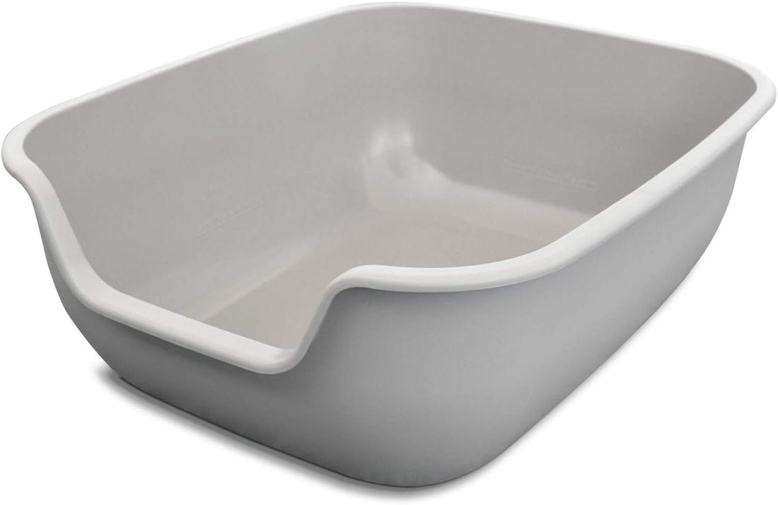 BetterBox Non-Stick Large Litter Box – Pet-Safe Coating, Easy-Clean Open Top, Durable ABS Plastic