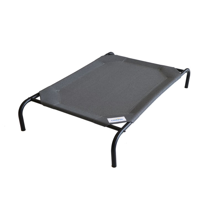 The Original  Elevated Pet Dog Bed, Indoor & Outdoor Use, Durable, Cooling, Gunmetal, Large, 51" L X 31.50" W X 8" H