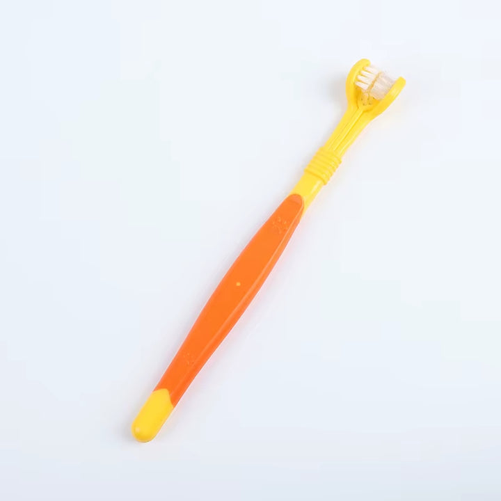 Pet Toothbrush Kit with 3 Heads - Dog Cat Dental Care Finger Toothbrush Teeth Cleaning Mouth Kit