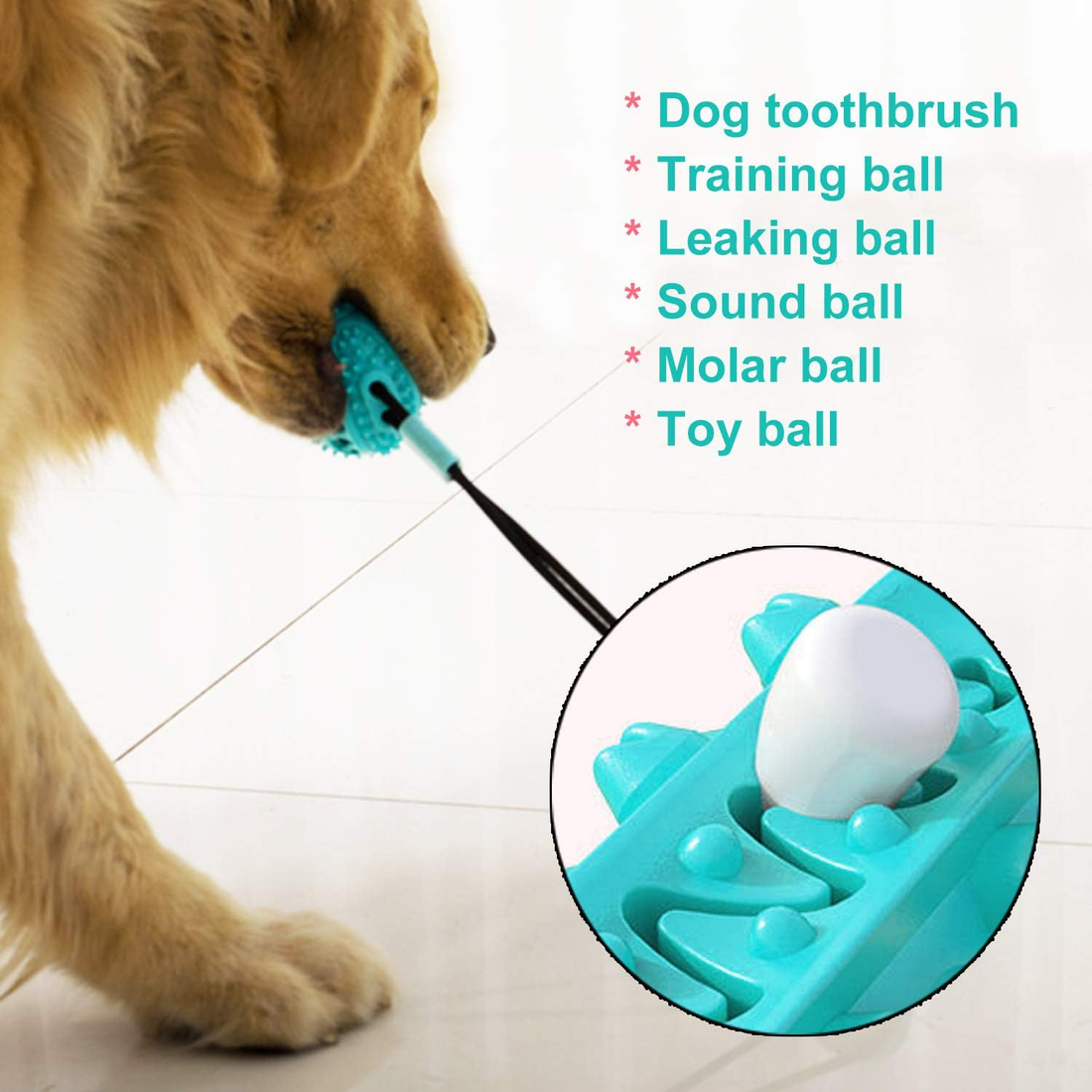 Dog Chew Toy with Suction Cup – Aggressive Chewers, Teeth Cleaning & Treat Dispensing Rope Toy (Blue)