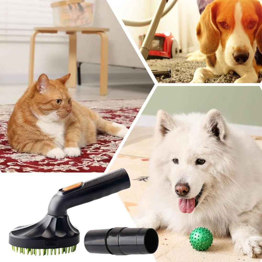 Dog Vacuum Brush for Shedding Cat Grooming Machine Attachment Shedding Cleaner Brush Tools for Easy Pet Care at Home Enjoyment