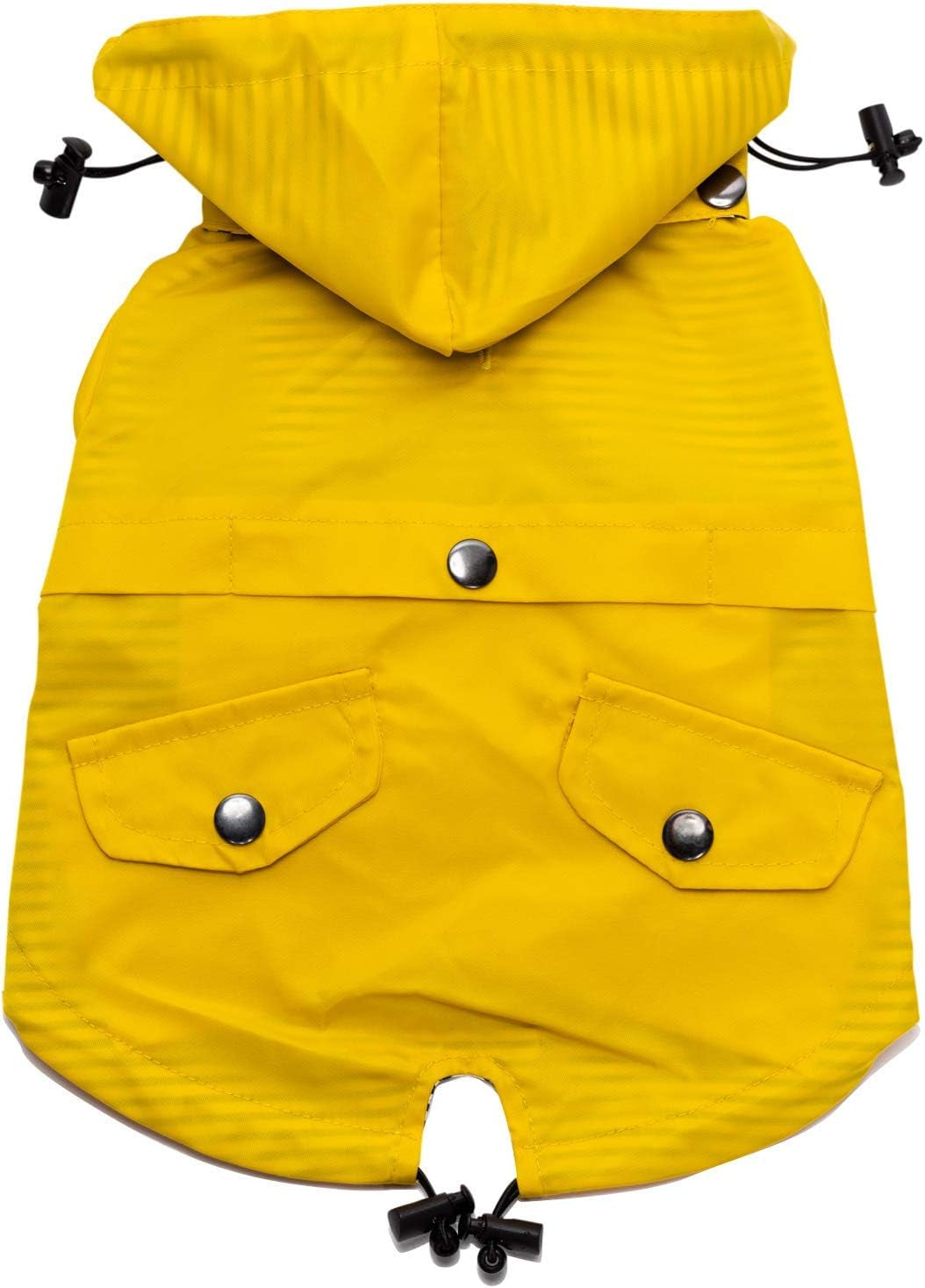 Dog Raincoat with Hood – Waterproof & Reflective (Yellow, Medium)