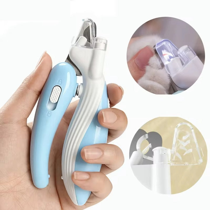 LED Pet Nail Clippers & Electric Grinder – Dog & Cat Nail Trimmer with Light